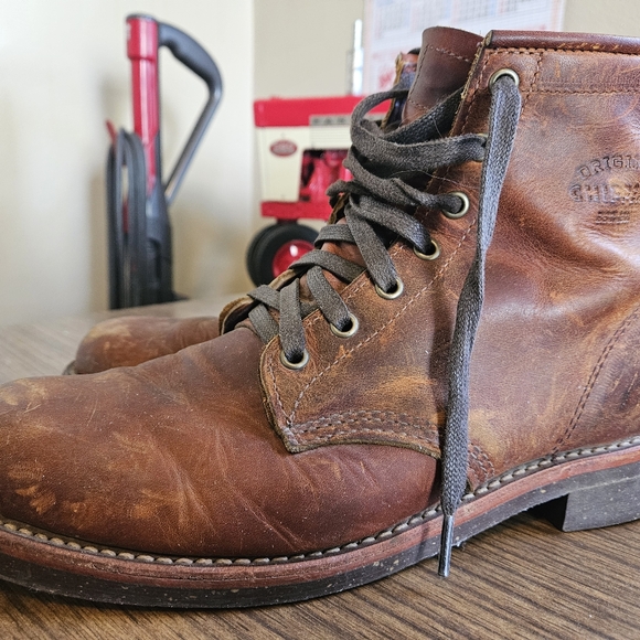 Chippewa Brown Leather Men's Boots - Picture 2 of 7